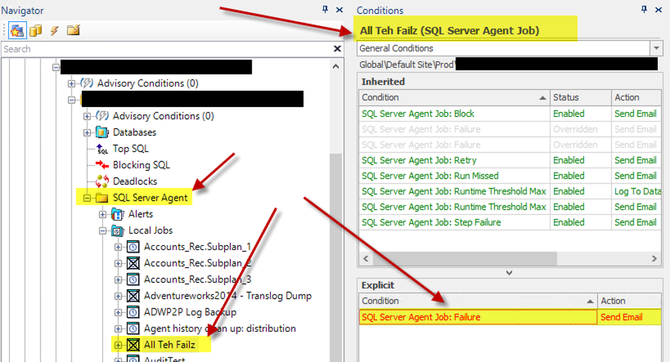 Disabling job failure alert at a job level